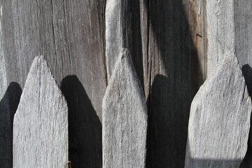 old wooden fence with background