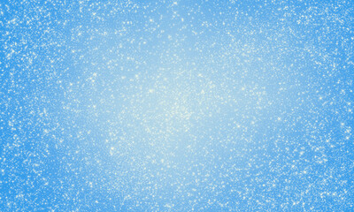 blue festive bright shining background with many small stars scattered chaotically. Luxurious universal background for the design of congratulations, banners, cards, invitations.