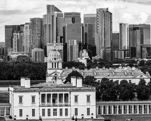 Wall Mural - Canary Wharf from Greenwich Park