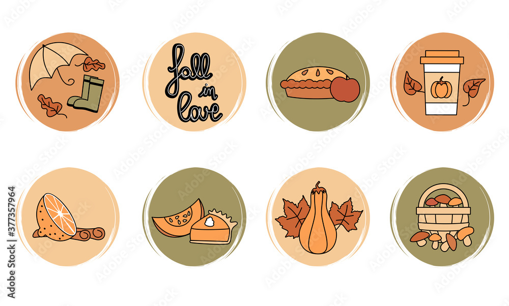 Vector set of logo design templates, icons and badges for social media ...