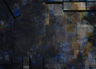 Canvas Print - Muted Abstract Background. 3D rendering