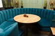 © BY-_-BY - Large round sofa in blue for a large company