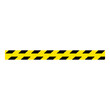 © Віталій Баріда - Yellow and black alert stripe icon. Barricade construction tape. Police warning and hazard stripe. Vector illustration isolated on white background
