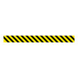 © Віталій Баріда - Yellow and black alert stripe icon. Barricade construction tape. Police warning and hazard stripe. Vector illustration isolated on white background