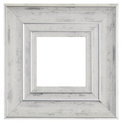 Wall Mural - Silver, square frame