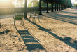 © Kirstin Mckee/Stocksy - Chairs in Tuileries park in Paris at sunset