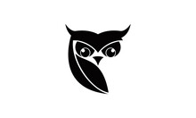 Silhouette Owl Bird Vector