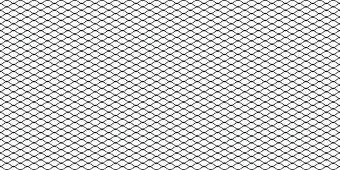 wire fence pattern. illustration of diamond shape wire mesh (horizontal). geometric mesh. geometric 