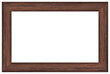 Wood photo frame isolated on white background