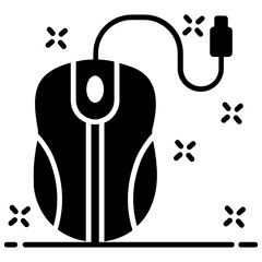 
Mouse icon design, trendy vector of input device 
