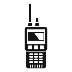 Poster - Walkie talkie radio icon. Simple illustration of walkie talkie radio vector icon for web design isolated on white background