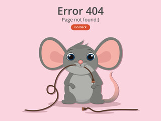 Poster - Error 404 page layout vector design