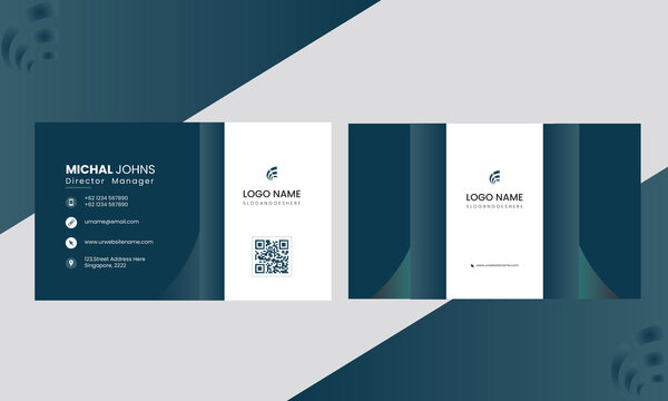modern business card design template,corporate identity template, Simple & flat design business card