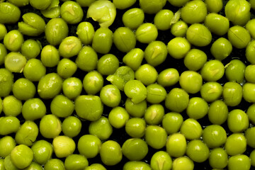 green peas boiled background