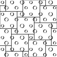 Poster - vector seamless pattern. geometric background. abstract black and white texture. geometric pattern. 