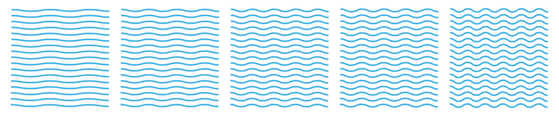 set of wavy zigzag lines. wave thin line background. vector zigzag and wavy blue horizontal underlin