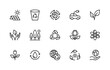 © Andrey - Eco friendly and alternative energy sources vector linear icons set. Linear ecology icons. Collection of alternative energy icons. Isolated contour illustrations for websites on white background.