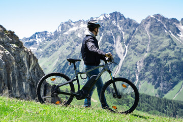 E Bike Bicycle In Austria. Mountain Ebike