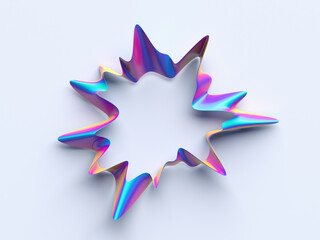 Poster - abstract 3d render, background design, modern illustration