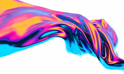 Poster - Abstract 3d render, background design, modern illustration