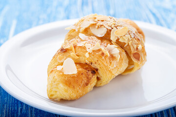 Pastry breakfast with croissant