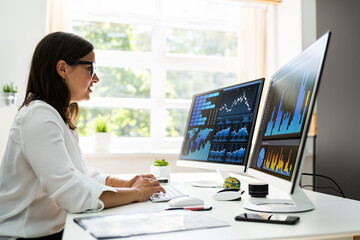 Poster - Analyst Women Looking At KPI Data