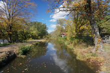 Washington Crossing, NJ: The Delaware Canal Towpath, A National Recreation Trail, Runs Along A 19th-century Canal Built To Transport Coal From The Upper Lehigh Valley To Philadelphia.