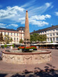 Darmstadt, Marktplatz und Ludwigsplatz mit Obelisk