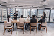 © nikomsolftwaer - business people conference in modern meeting room. Business People Meeting Conference Discussion Corporate Concept . Team of newage Multiethnic Diverse Busy Business People in seminar Concept.