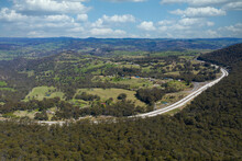 The Great Western Highway Heading Into Lithgow In Regional Australia