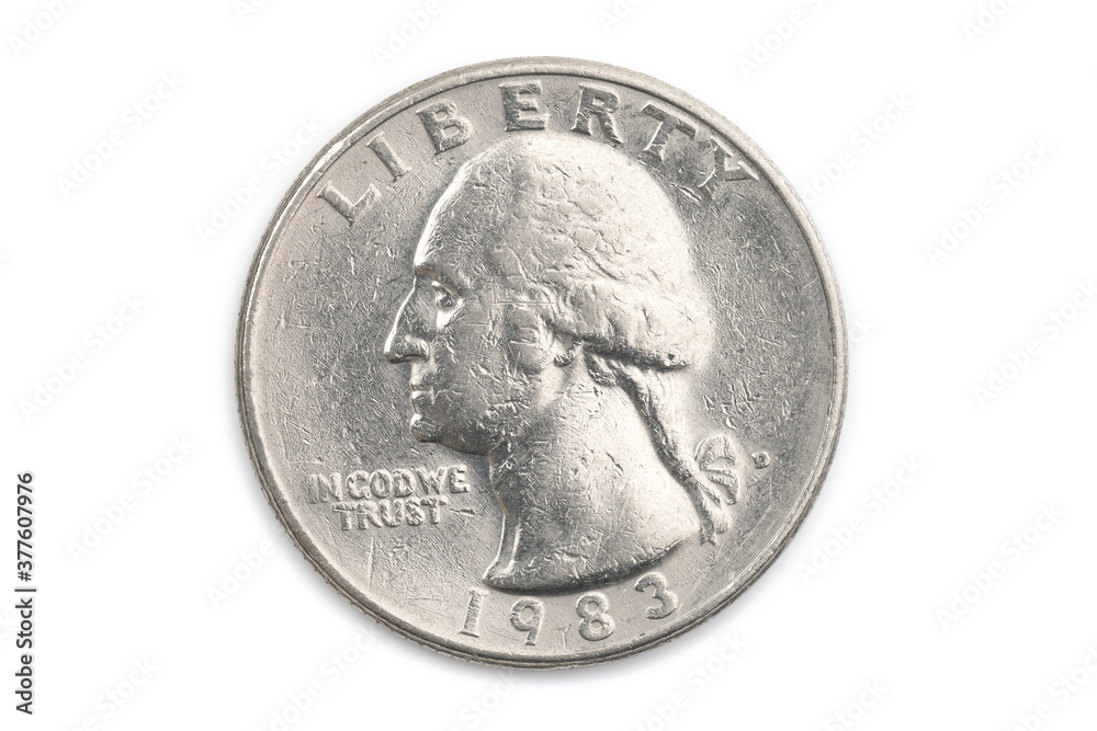 アメリカ合衆国（USA）の貨幣 旧25セント硬貨-クオータードル