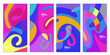 © yahya - Vector colorful curvy liquid background for banner and social media story