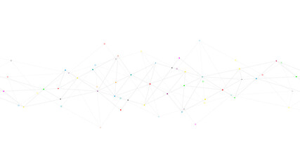 Abstract plexus background with connecting dots and lines. Global network connection, digital technology and communication concept.
