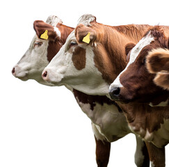 Sticker - cows on a white background isolated