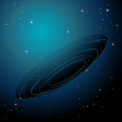 Wall Mural - a space galaxy background