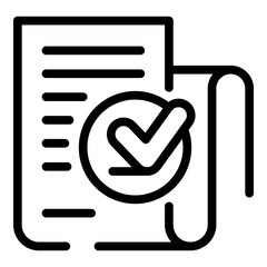 Poster - Standard icon. Outline standard vector icon for web design isolated on white background