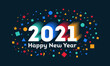 Happy new year 2021 background design
