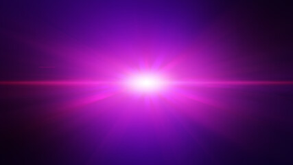 Wall Mural - Futuristic pink purple light ray beam explosion, abstract background.