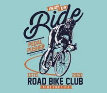 Road Bike For T Shirt Graphic