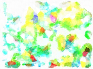 Illustration style background image Abstract patterns in various colors Watercolor painted pattern.