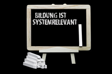 Poster - Bildung ist systemrelevant