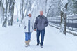 © aletia2011 - senior couple at winter outdoors
