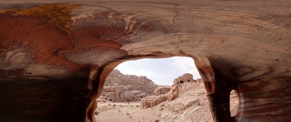 High Resolution 360 Panoramic HDR Images Taken in Petra (Wadi Mousa) and it's most famous historical landmarks, Suitable for AR VR or creating textures for desert environment