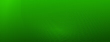 Abstract Halftone Background Of Small Dots And Wavy Lines In Green Colors