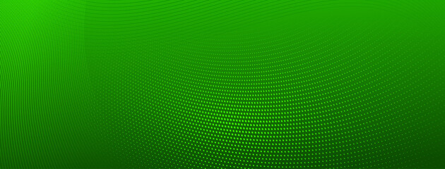 abstract halftone background of small dots and wavy lines in green colors