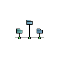 Fototapete - Data, design color gradient vector icon