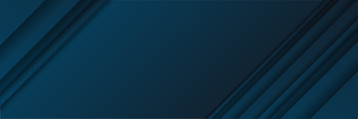 Abstract modern blue banner background. Bright navy blue dynamic abstract vector background with diagonal lines. 3D cover of business presentation banner for sale event
