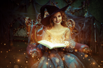 fairy with magic book