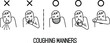 coughing manners sneezing etiquette illustration 