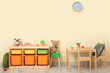 © Pixel-Shot - Interior of modern playroom in kindergarten
